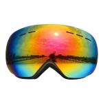 Ski / Snowboard and Other sports goggles, unisex, universal size, black frame - multicolor lens, NM99